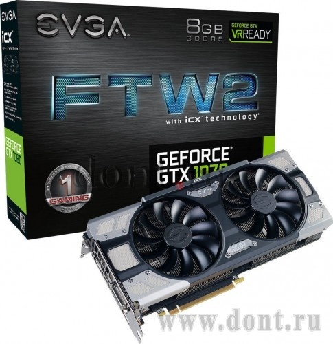  EVGA GTX1070 8.0GB EVGA FTW2 GAMING 08G-P4-6676-KR
